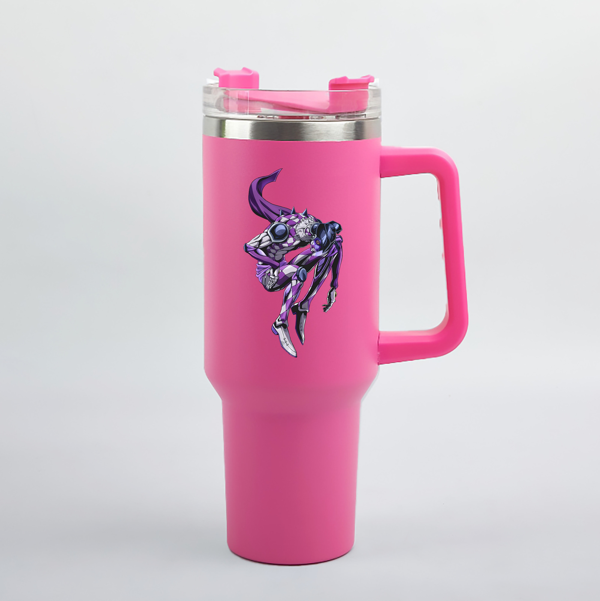 （画像用） ジョジョの奇妙な冒険 パンナコッタ?フー JoJo's Bizarre Adventure Pannacotta Fugo 1200mL車用タンブラー（カラープリント）